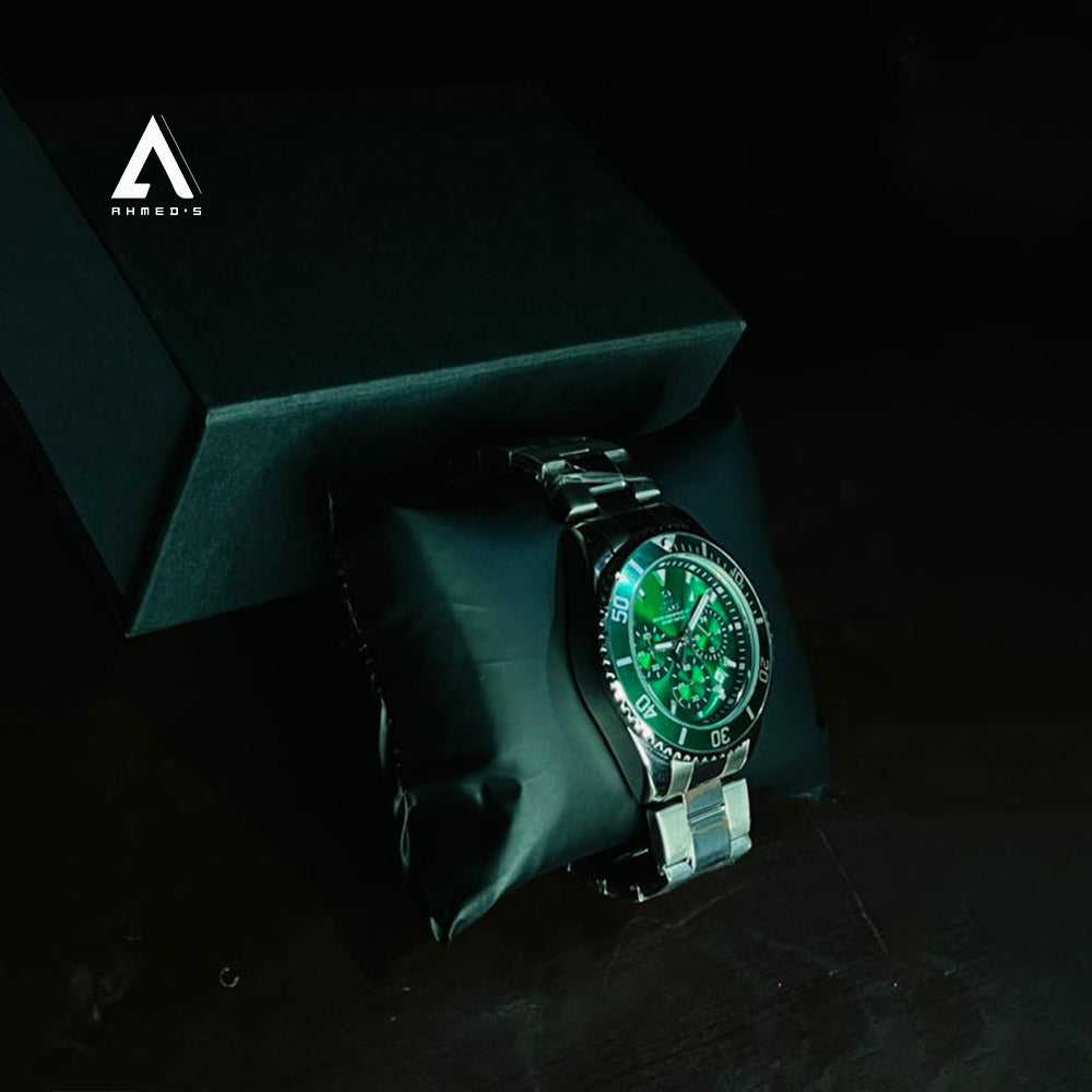 Emerald Green Chronograph Free Dial