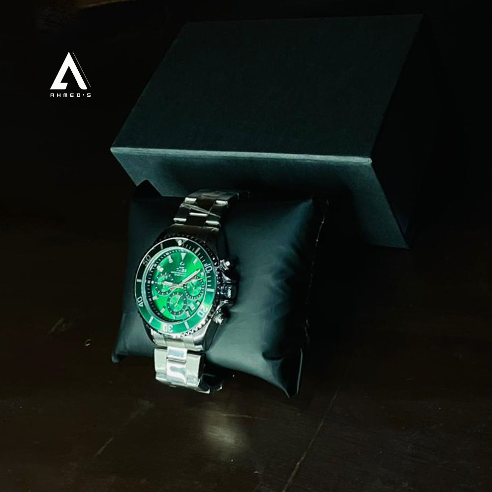 Emerald Green Chronograph Free Dial